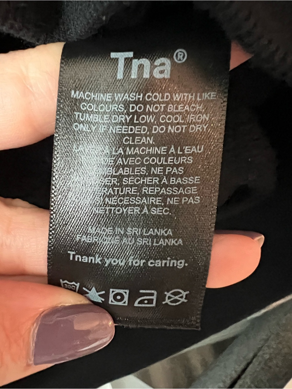 ARITZIA TNA cozy boyfriend fit black hoodie Sweatfleece oversized zip up comfy - Picture 5 of 9